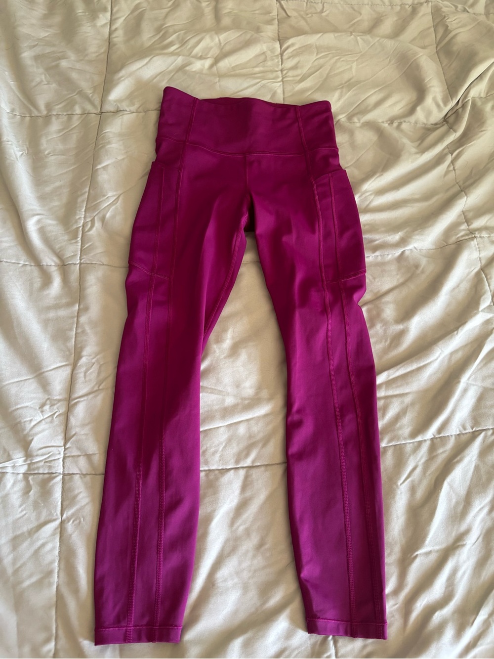 Athleta Pink Untimate Stash II High-Rise Performance Leggings